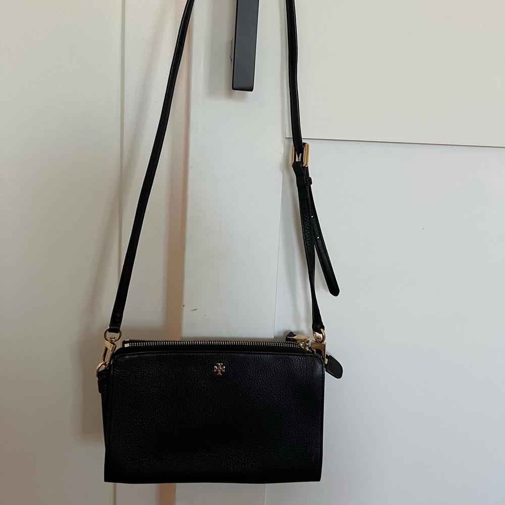 Tory Burch Black Leather Crossbody Bag
